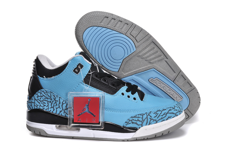 2013 Air Jordan 3 RetroShoes Moon/Black For Men 100% Hight Quality